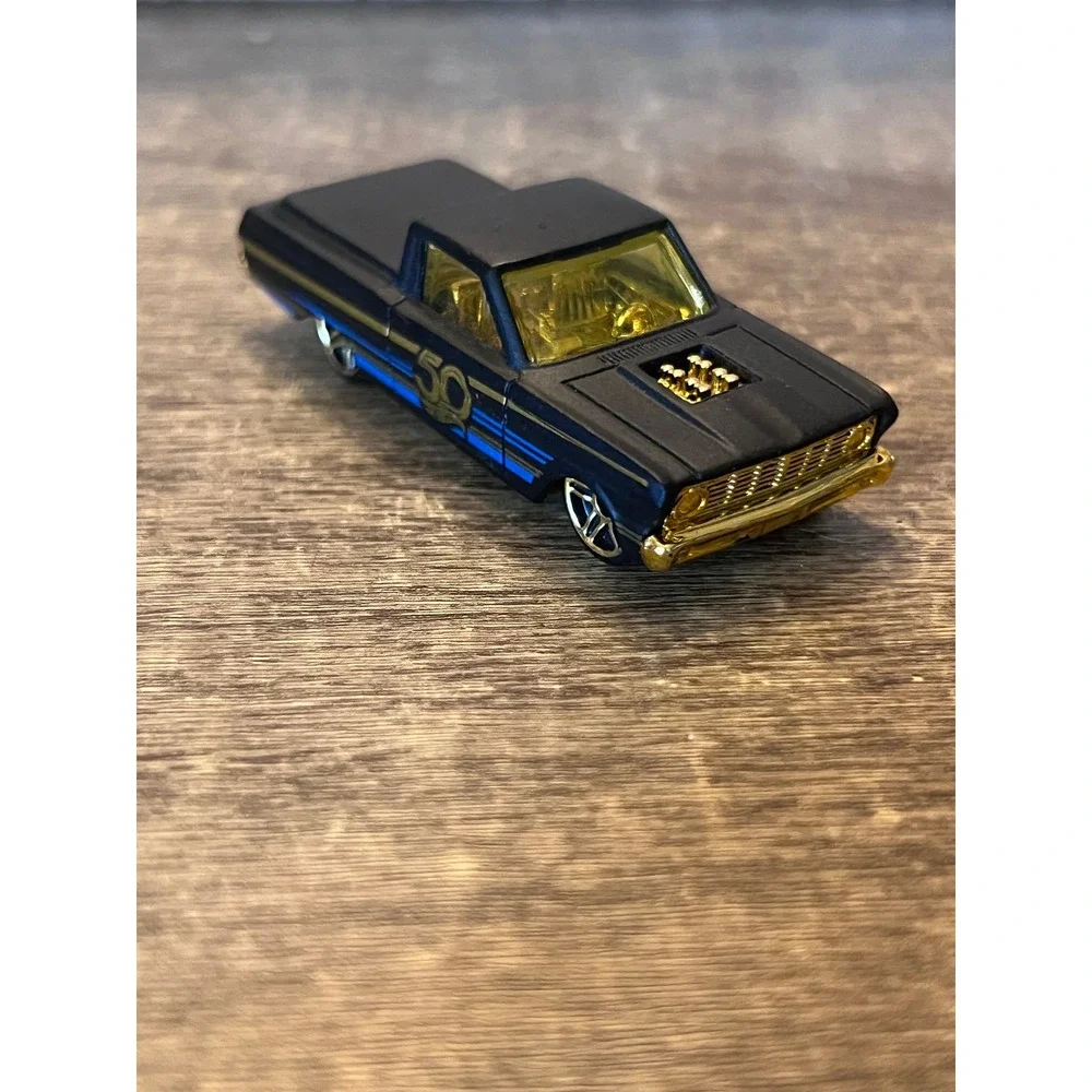 Hot Wheels 2018 50th Anniversary Matte Black '65 Ford Ranchero Truck Loose EUC
